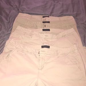 Womens Aeropostale Skinny Twill Khakis